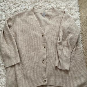 Tan cardigan